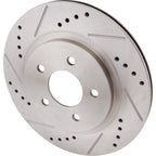 Brake Disc and Pad Kit for Ford Mustang (2011–2014) Rear Left Right Cross-drilled