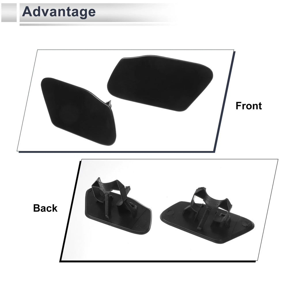 Washer Nozzle Cover Cap Set of 2 No.51117338568 for BMW X3 