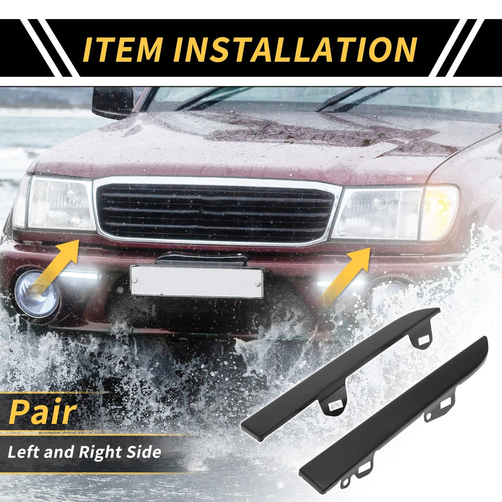 Pair Front Bumper Grille Headlight Filler for Toyota Tacoma (2001–2004) No. 5251335060