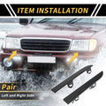 Pair Front Bumper Grille Headlight Filler for Toyota Tacoma (2001–2004) No. 5251335060
