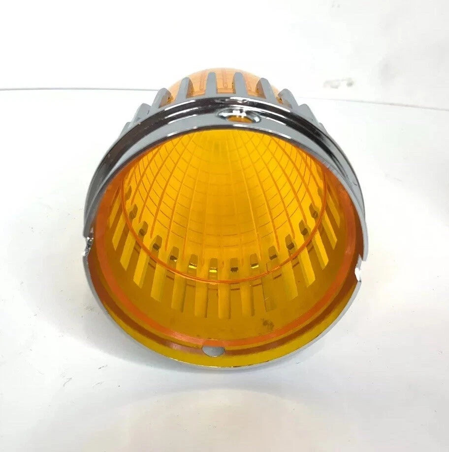 Amber Tail Light Replacement Lens with Bezels for 1959 Cadillac (Pair)