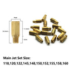 10pcs Carburetor Main Jet #118-#160 for Keihin PWK PE OKO KOSO (N/A)