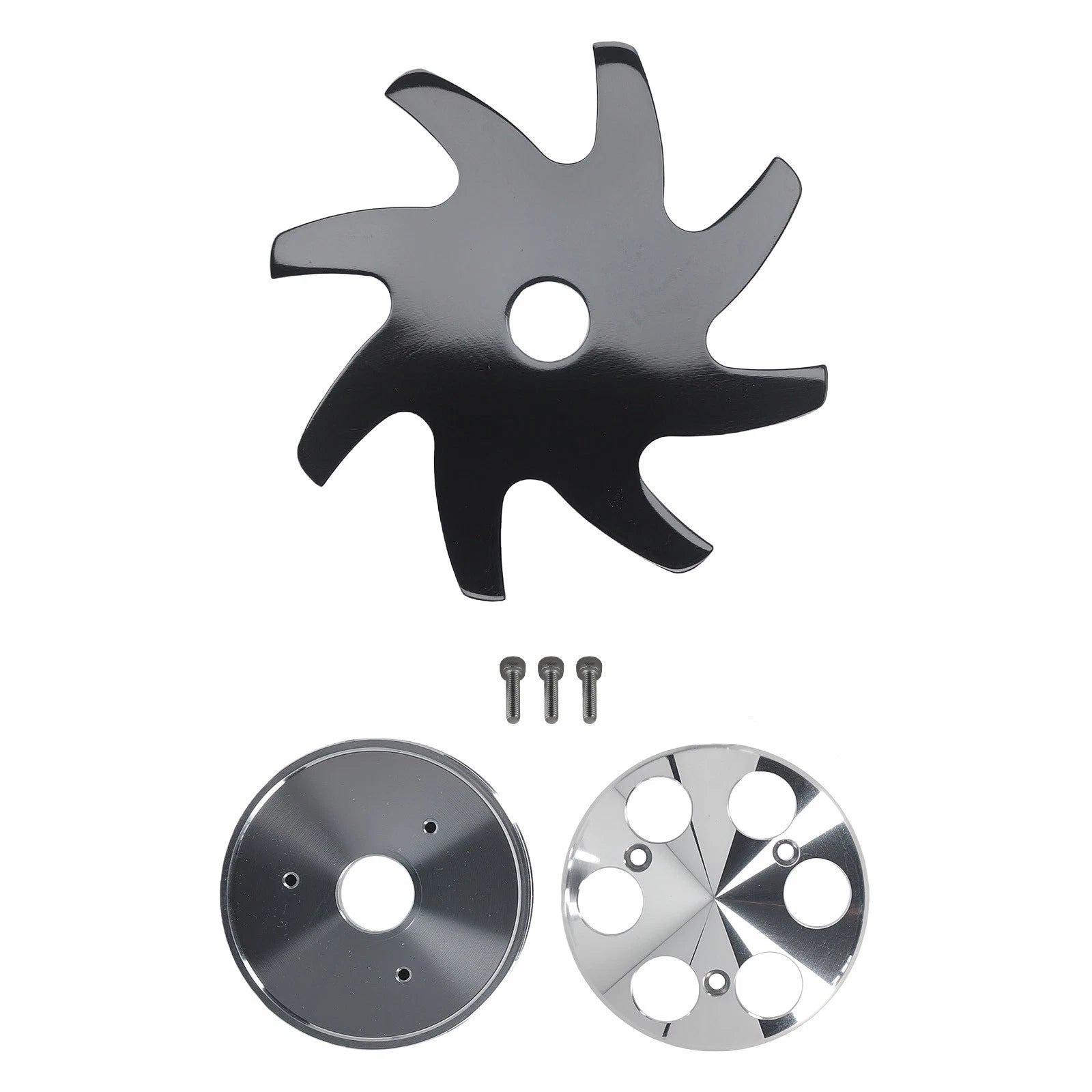 Billet V-Belt Alternator Pulley & Cooling Fan for Holden Chevy (YYYY–YYYY)