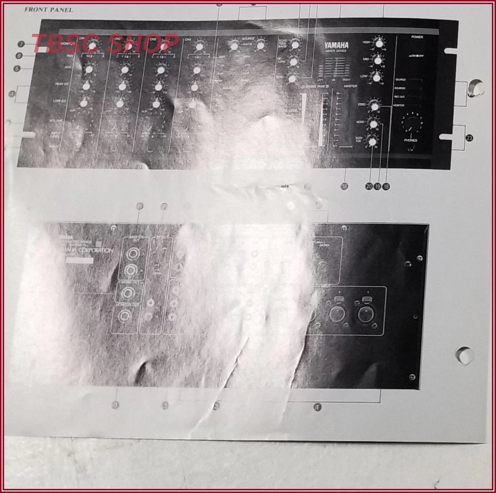 Yamaha MV422 Multi-Source Mixer Sales Brochure for Yamaha MV422