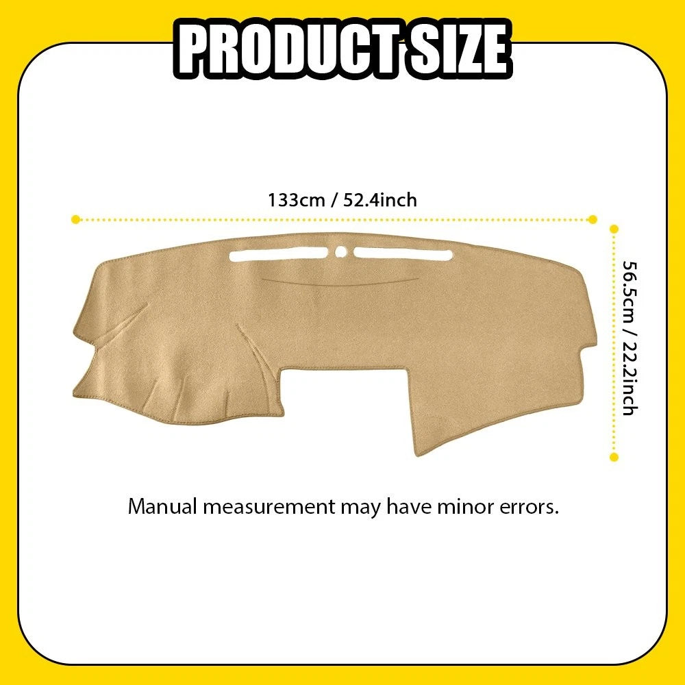 Dash Mat for Toyota Camry (2007–2011) Beige Dashboard Cover Pad