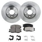 Brake Rotor and Pad Kit for Hyundai XG350 (2004–2005) Front Solid 2-Wheel Set