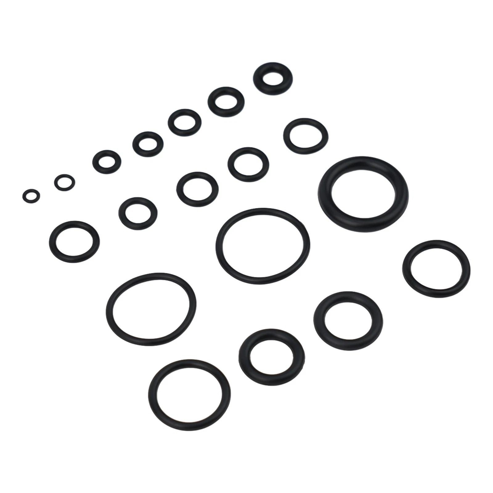 225 Piece Rubber O Ring Washer Seal Assortment Kit for Automotive