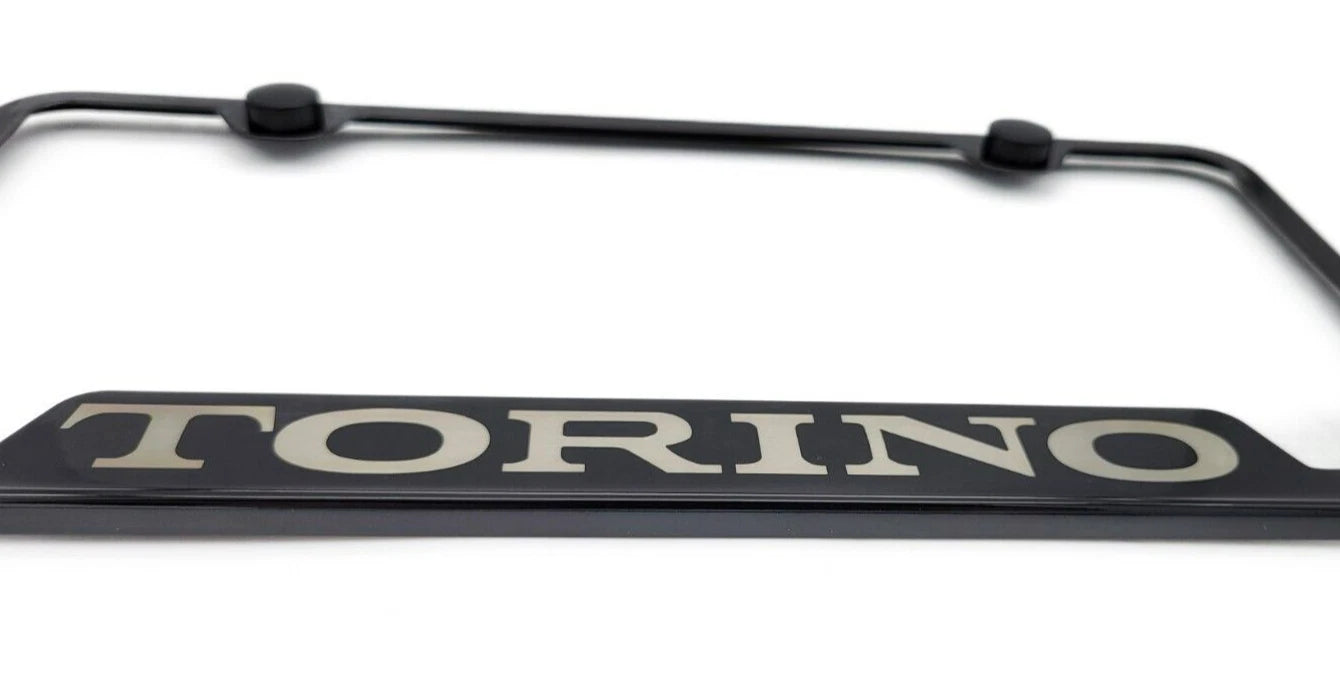 License Plate Frame Notched Stainless Replacement for Ford Torino (1968–1971)
