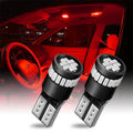 2X T10 W5W SMD LED 12V Reading Dome License Plate Bulbs Super Red for