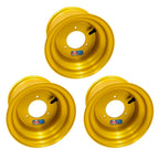 Set of 2 DWT Gold Anodized Aluminum Wheels Rims for Honda ATC 70 (1970–1985)