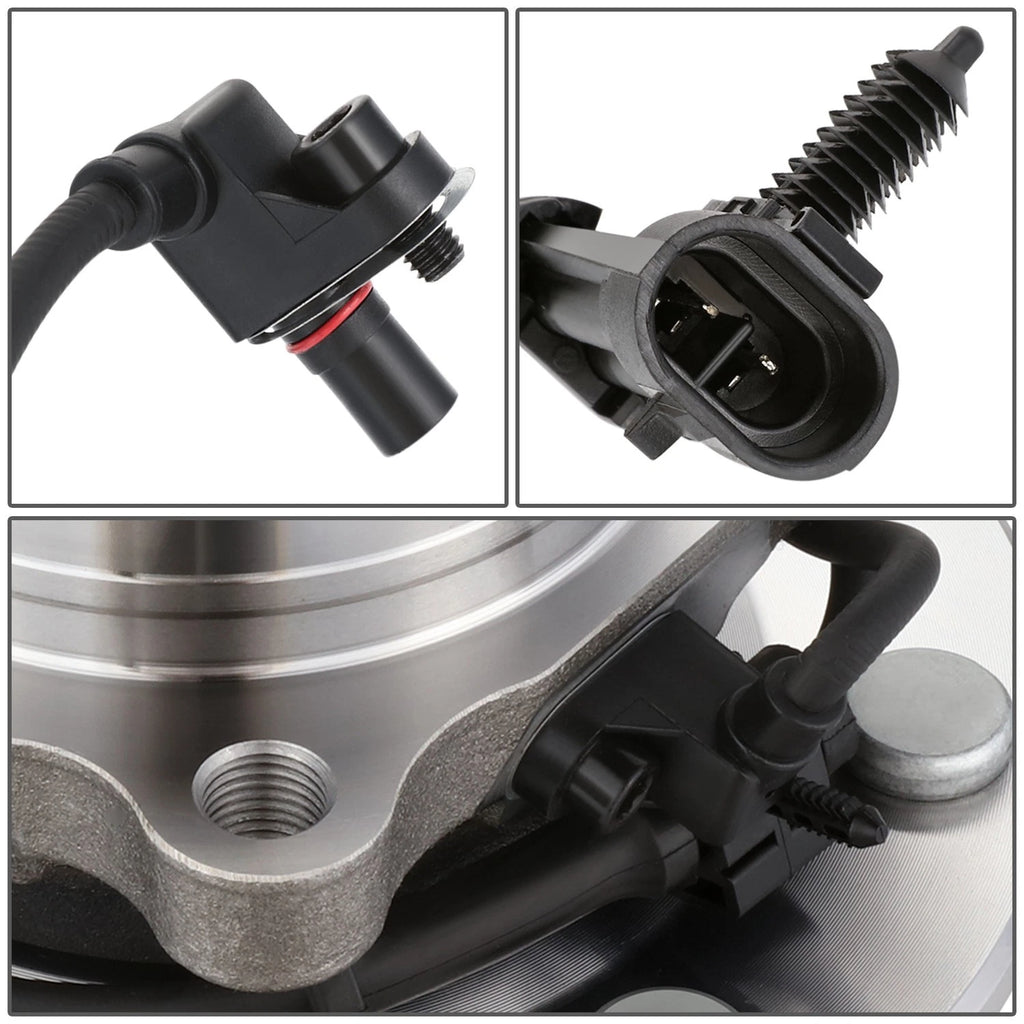Front Wheel Hub Bearing Kit w/ABS Sensor for Silverado Sierra 3500 (2001–2006)