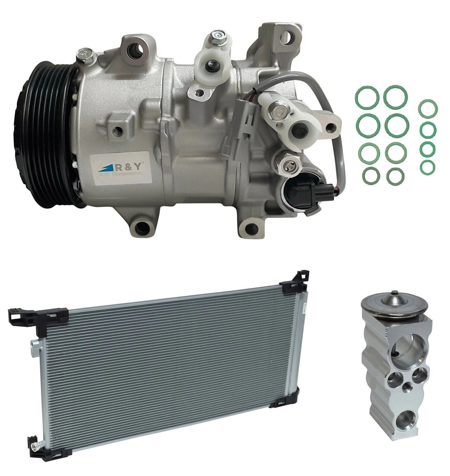 AC Compressor Kit With Condenser Replacement for Toyota Corolla 2.0L (2020–2022)