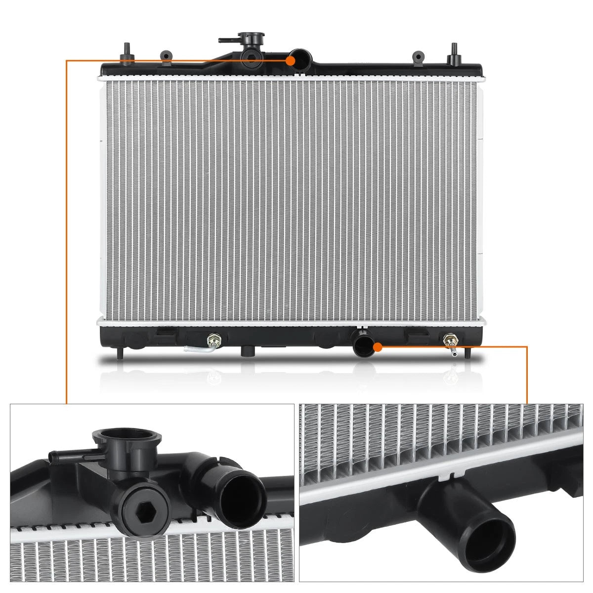 Aluminum Cooling Radiator DPI-13002 for Nissan Versa 2007–2011