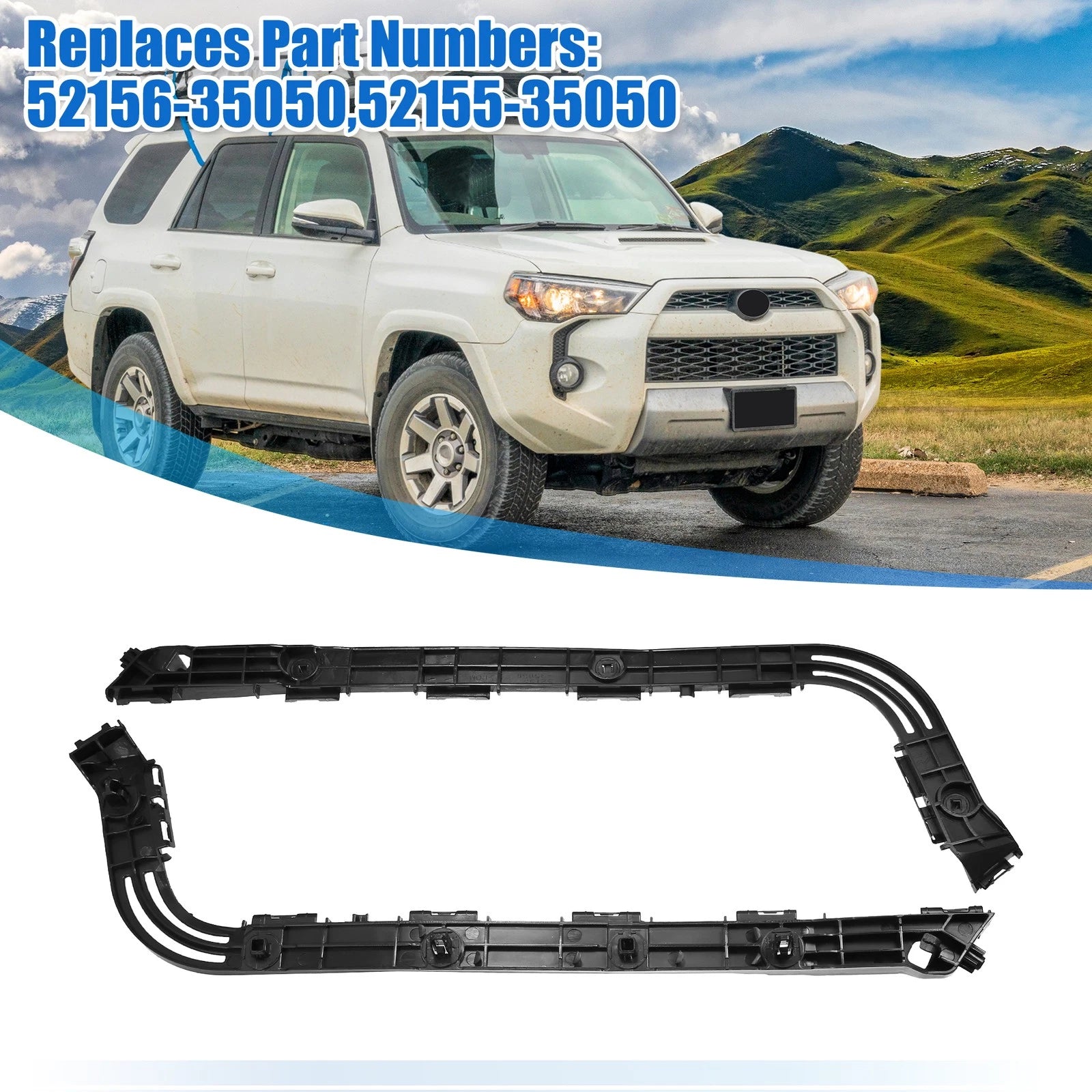 1 Pair Rear Bumper Mounting Support Bracket 52156-35050 for Toyota 4Runner (1996–2002)