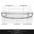 OE Style Chrome Front Bumper for Ford F250 F350 Super Duty (2017–2019)