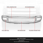 OE Style Chrome Front Bumper for Ford F250 F350 Super Duty (2017–2019)