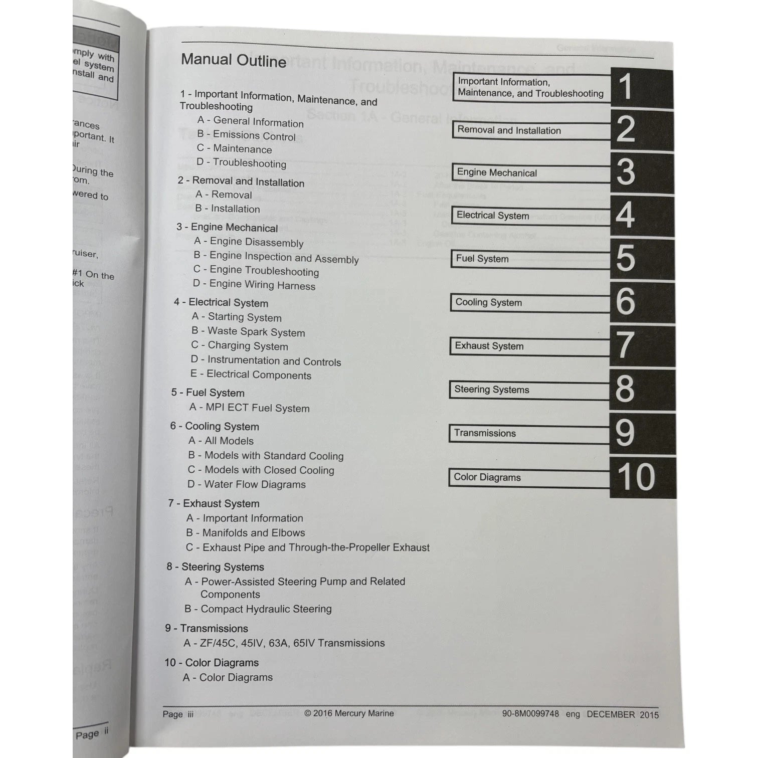 Service Manual for Mercury MerCruiser 6.2L (2015) 90-8M0099748