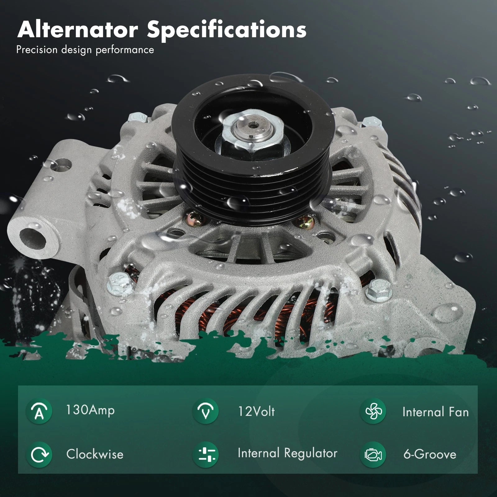 Alternator for Mitsubishi Outlander (2007–2015) V6 3.0L 11317 1800A141