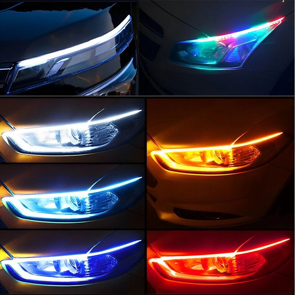 RGB 60CM LED DRL Lamp Strip for Universal Vehicles