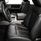 Leather Driver Bottom Seat Cover for Ford Expedition (2015–2017) Black EPY