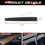 Gloss Carbon Fiber Dashboard Panel Cover for Tesla Model 3/Y (2017-2023)
