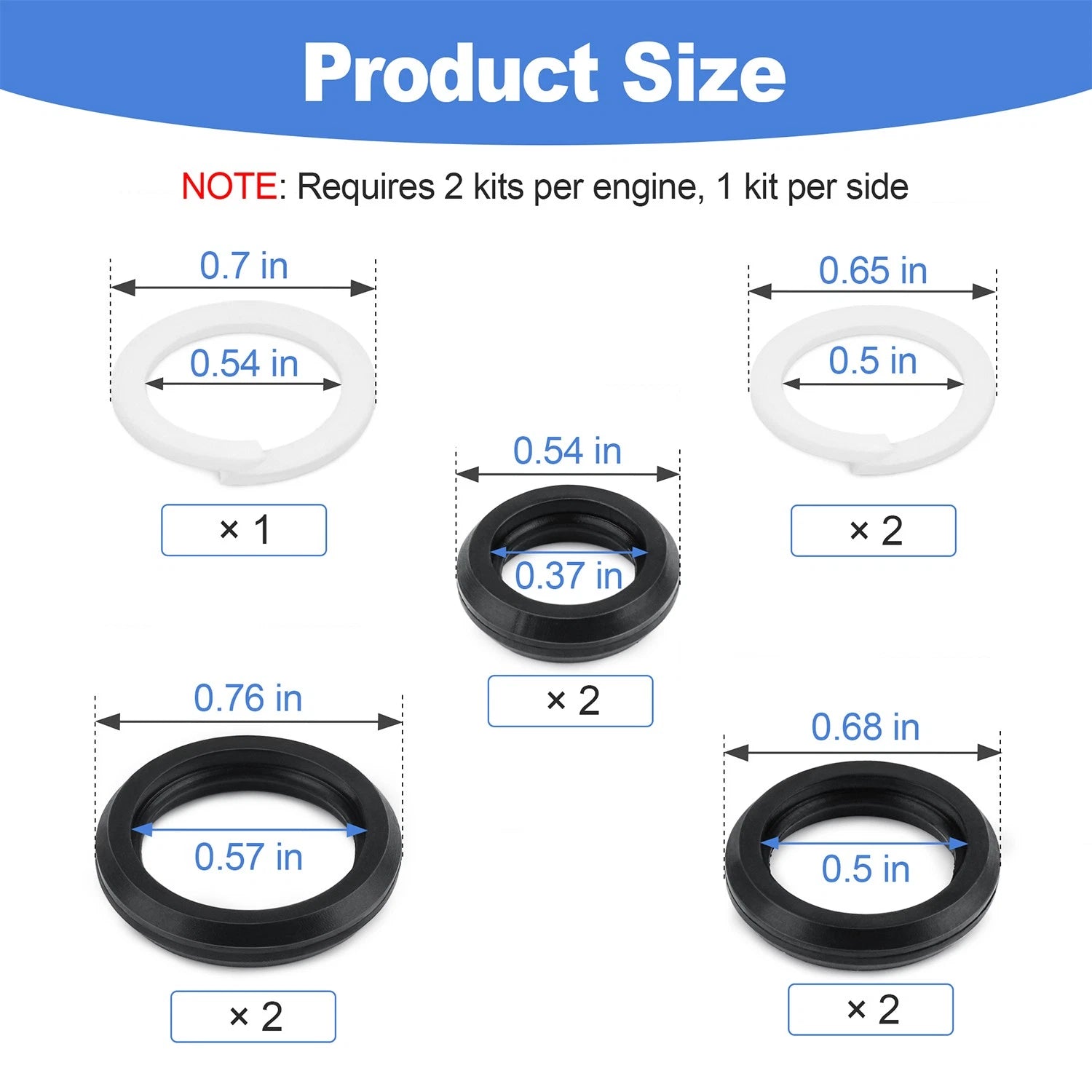 Stand Pipe & Front Port Plug Kit AP0028 for Ford F-Series 6.0L Diesel (2003–2007)