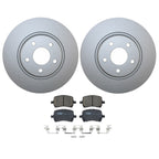 Front Brake Kit with 296mm Disc Rotors & TRW Pro Ceramic Pads for Cobalt Malibu G6 Aura (2005–2010)