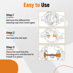 Front Axle Tube Seal Pair for Dana 30/60 (Year Range Not Specified)