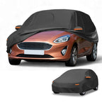 Waterproof Car Cover for Ford Fiesta Hatchback (2011–2023) Black Aluminum Film