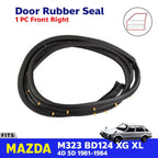 Door Rubber Seal Trim Weatherstrip FR Fits MAZDA M323 XG XL BD124 1981-84 D08