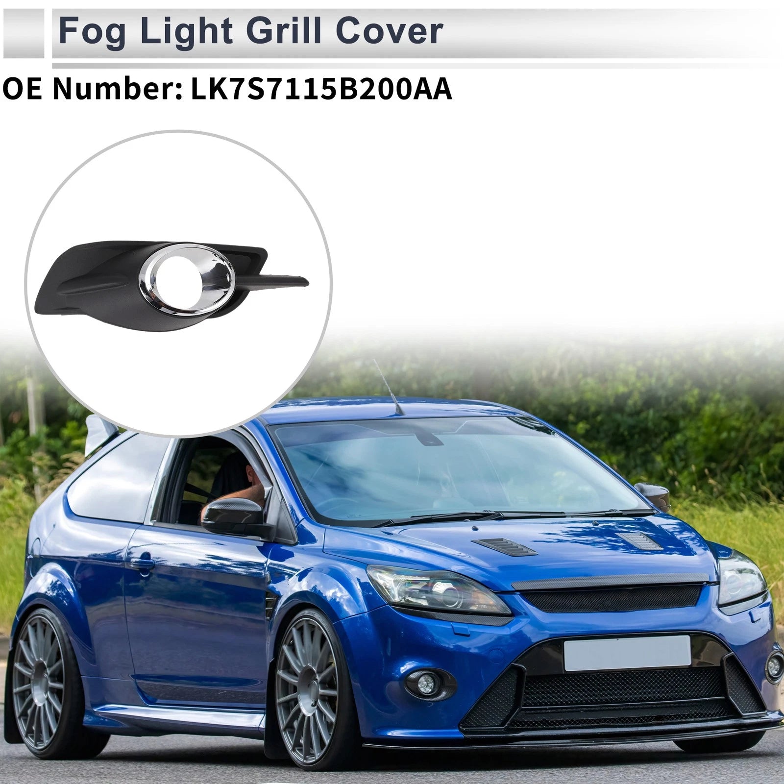 1 Pc Fog Light Grill for Ford Mondeo (2001–2007) No.LK7S7115B200AA