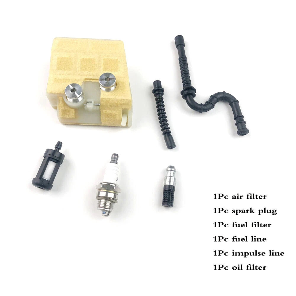 Air Fuel Filter Spark Plug Kit for Stihl MS240 MS260 (PRO) 1121 120 1612