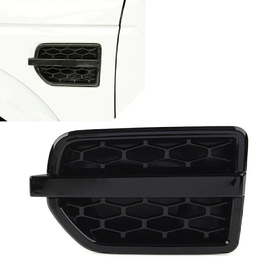 Black Left Front Grille Air Intake Vent for Land Rover LR4 (2010-2016)