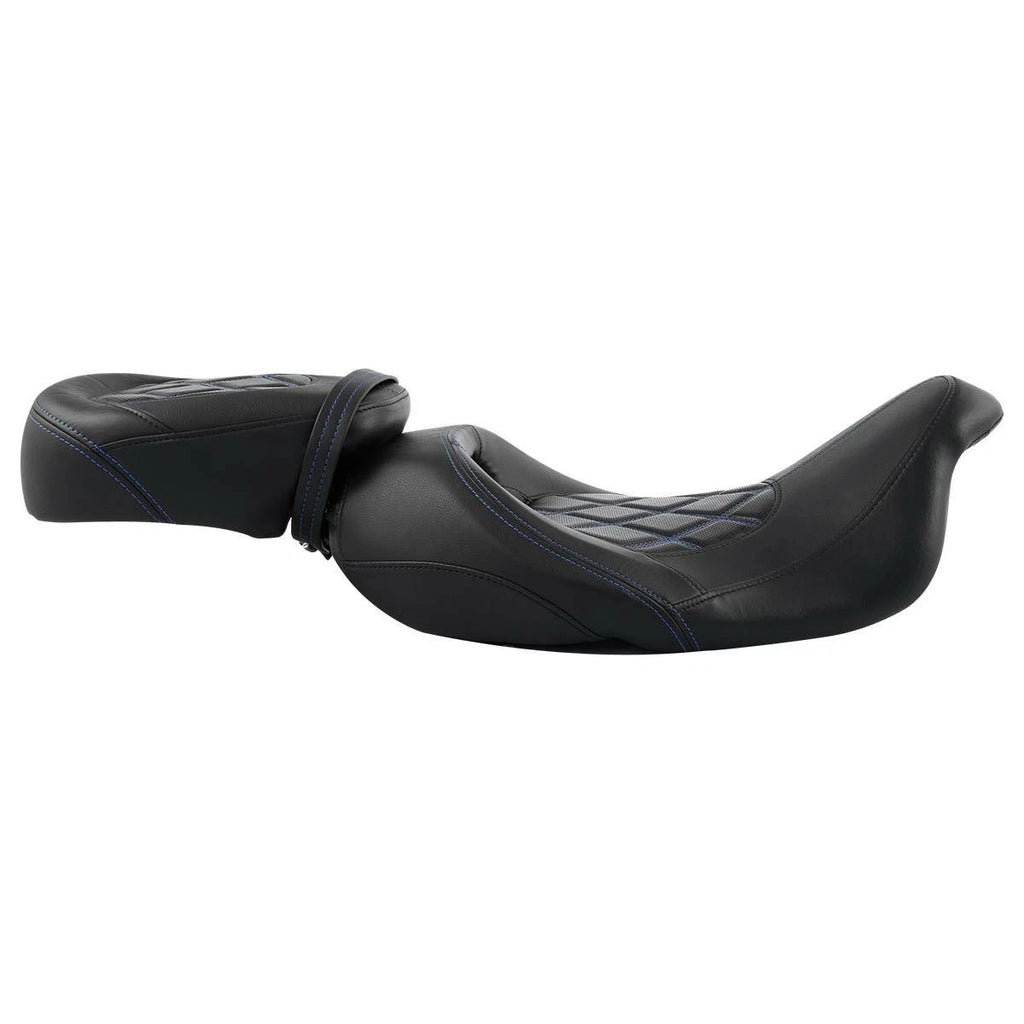 Rider Passenger Seat & Backrest Pad for Harley Touring Electra Glide (2014–2023)