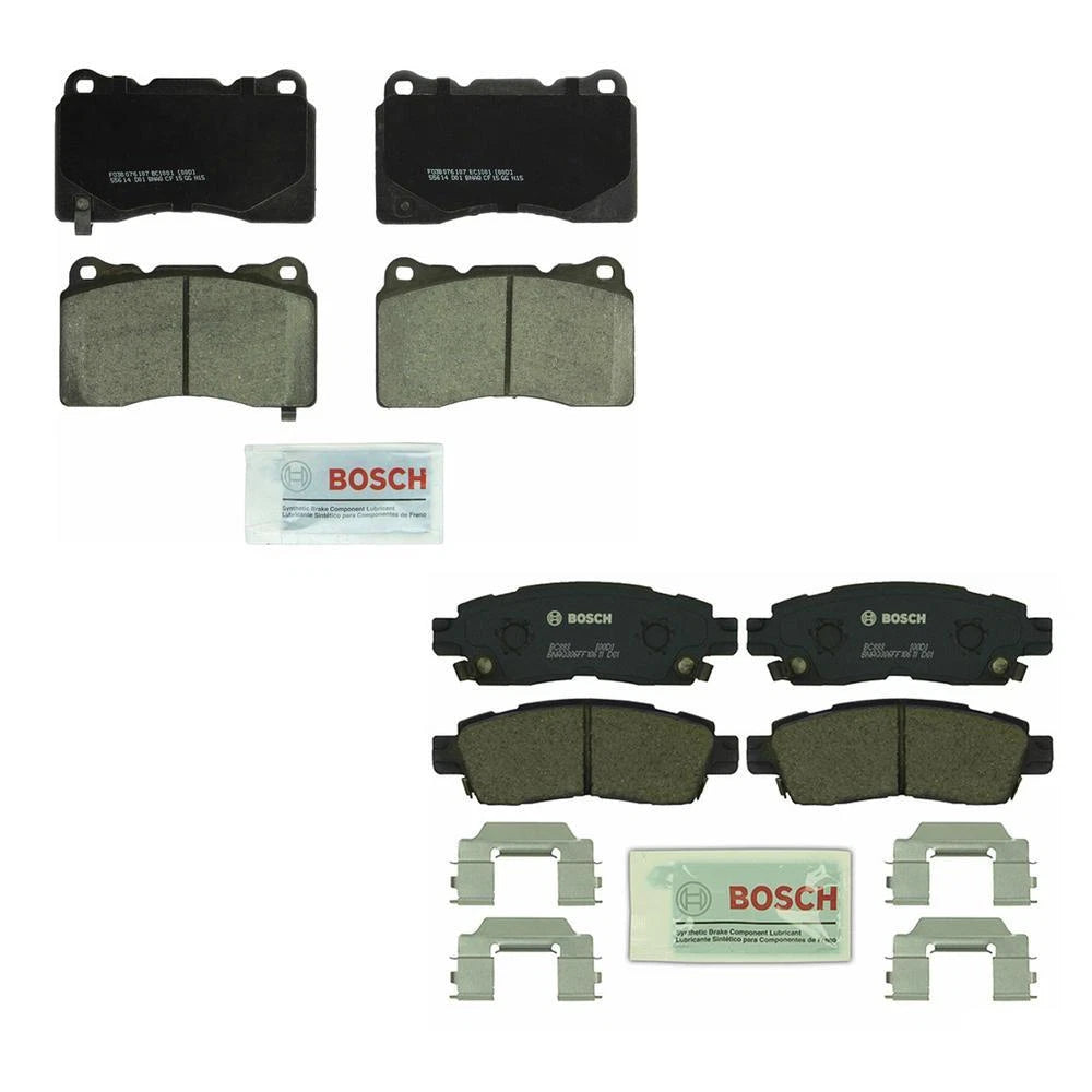 Set of 4 Bosch QuietCast Ceramic Disc Brake Pads for Buick Cadillac