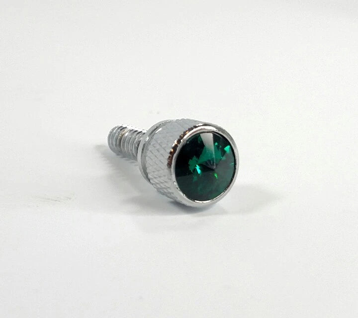 Dash Panel Screws Kit Green Jewel Knurled Chrome for Peterbilt (1987–2000)