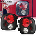 Set of 2 Black Rear Tail Brake Lights for Silverado Sierra Stepside (1999–2004)