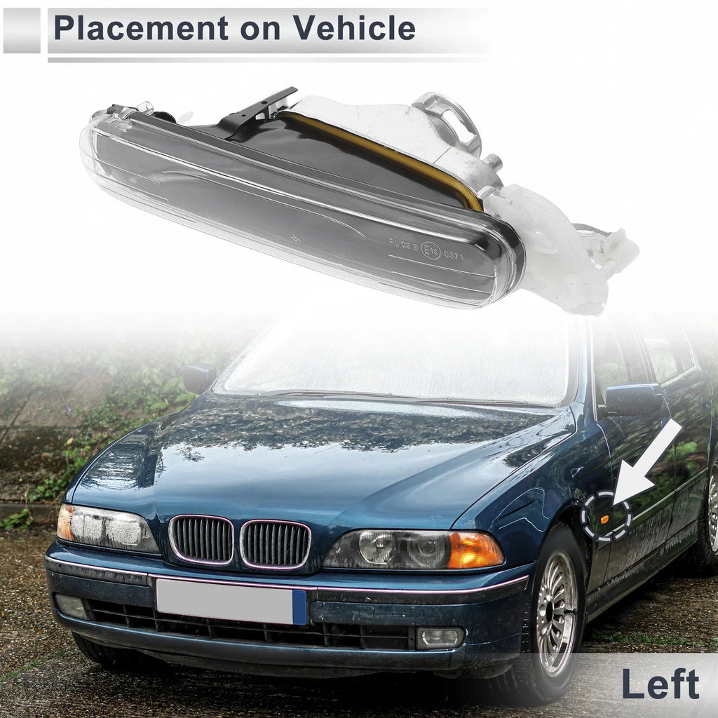 Left Front Bumper Side Marker Light Cover for BMW 3 Series