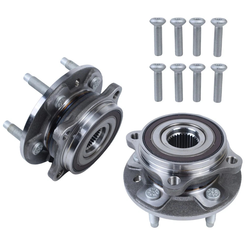 Set of 2 Wheel Bearing & Hub Assembly for Jaguar XF (2015–2020), XE (2017–2019)