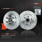 Front Drilled Brake Rotors for Ford F-150, Lincoln Mark LT (2004–2008)