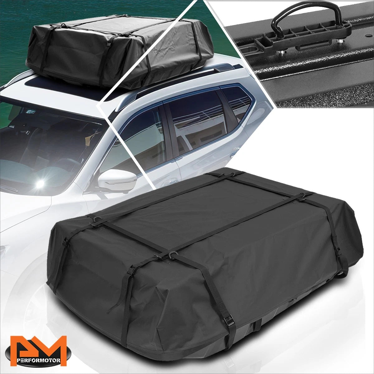 Universal Waterproof Roof Rack Cargo Bag with ABS Base