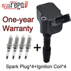 6X Ignition Coil + Spark Plug for Audi S4 (2000–2002) Turbocharged