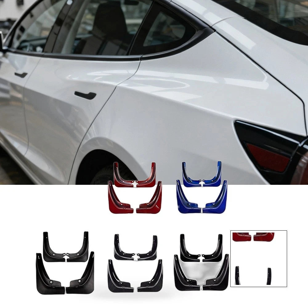 Fenders for Tesla Model 3 (2016–2020) Blue Carbon Fiber