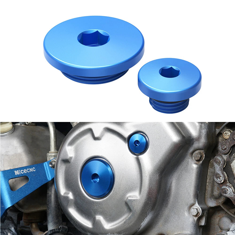 Aluminum Crankcase Cap Plug Cover Screw for Yamaha YZ450F WR250F WR450F YFZ450 (2003–2023)