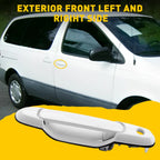 Front Door Handle for Toyota Sienna (1998-2003) White Passenger Side