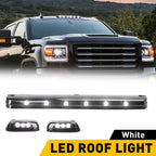 White LED Roof Top Running Cab Lights for Chevy GMC 2500/3500 (2007–Present)