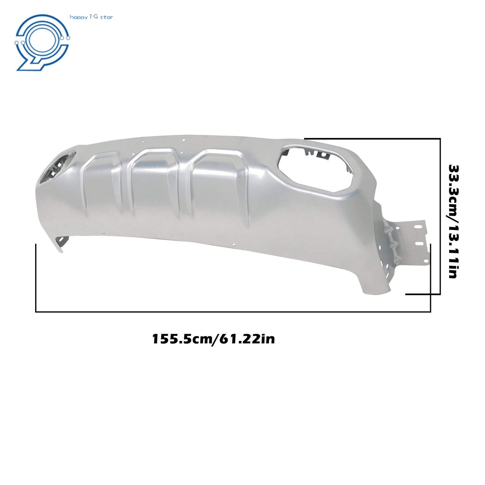 Front Bumper Face Bar for Ram 1500 Rebel (2019-2024) Silver