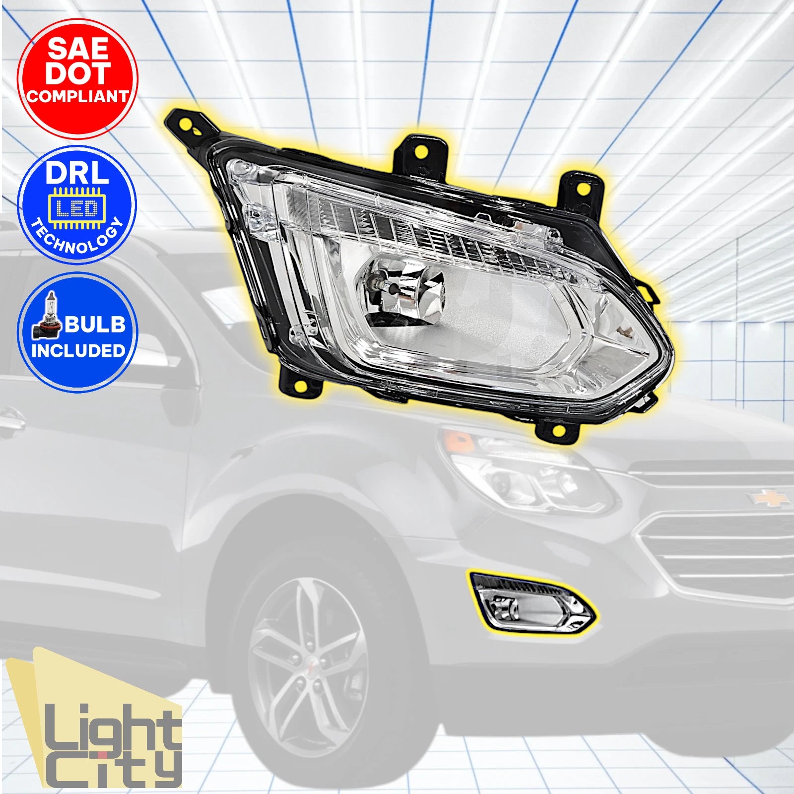 LED Driving Lamp for Chevrolet Equinox LTZ/Premier (2016–2017) FOG RH