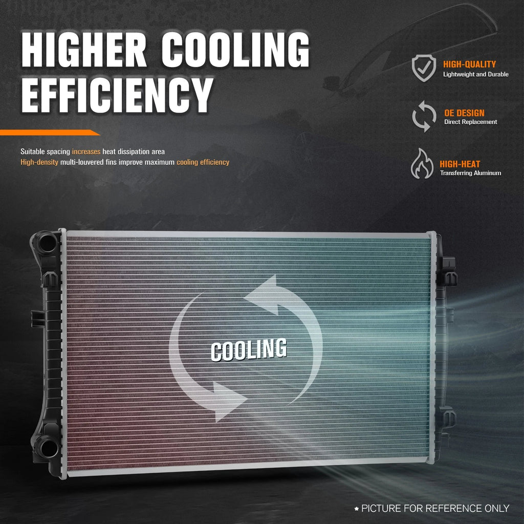 Cooling Radiator DPI-13517 for VW Golf 2.0L Diesel (2015–2019)