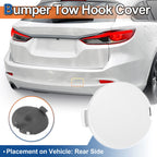 Rear Right Tow Hook Cover for Mazda 6 Atenza (2018–2021) - White